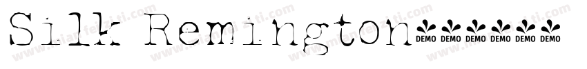 Silk Remington字体转换
